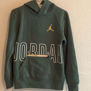 Nike Air Jordan hoodie size L - Youth (ages 12-13), green NWT